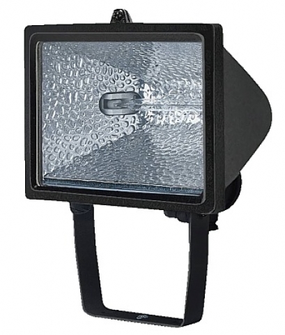 Scheinwerfer Baufluter 500W, schwarz